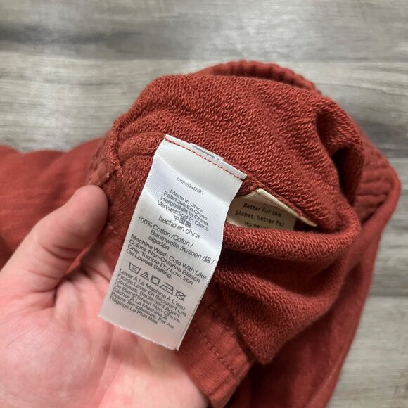 Madewell MDL Curved Hem MR Sweatshorts Weathered Brick Women’s Size S - Picture 5 of 6